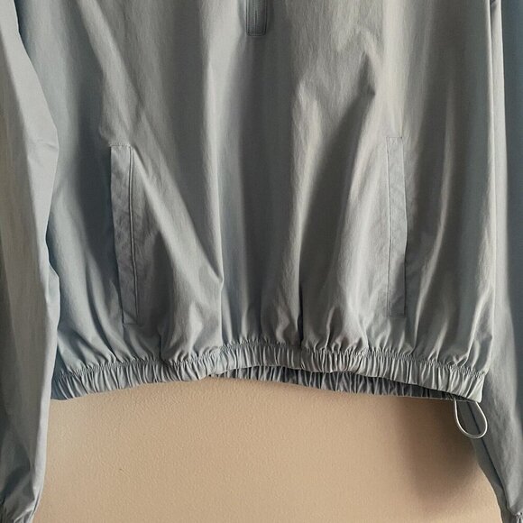 Zyia Active Women L Light Blue Sky Felicity 1/4 Zip Pockets Windbreaker Jacket - Picture 3 of 10